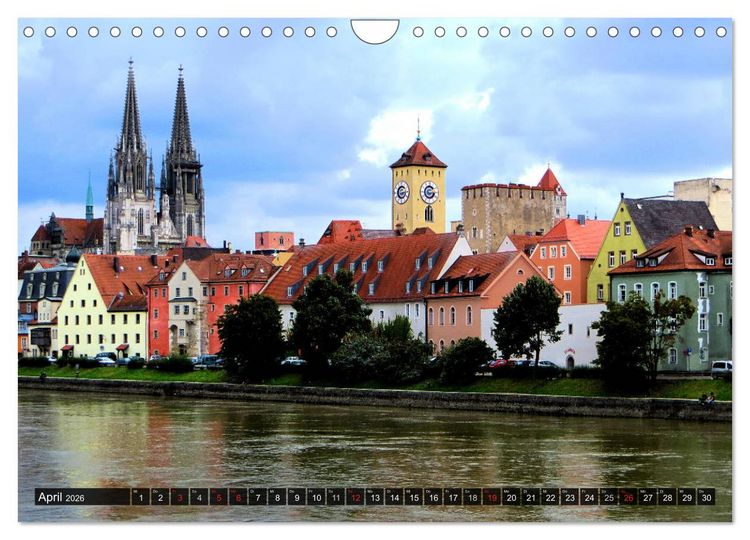 Produktbild: REGENSBURG - Impressionen (Wandkalender 2026 DIN A4 quer), CALVENDO Monatskalender