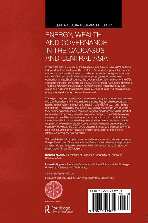 Produktbild: Energy, Wealth and Governance in the Caucasus and Central Asia