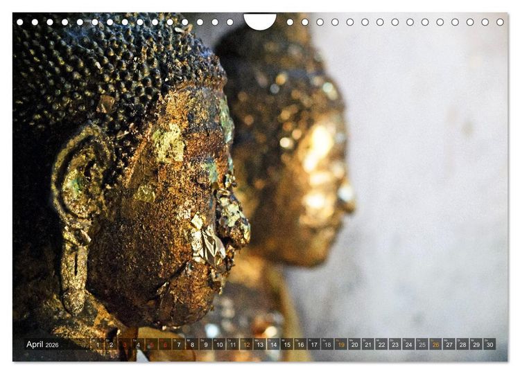 Produktbild: Buddhas tief im Fels (Wandkalender 2026 DIN A4 quer), CALVENDO Monatskalender
