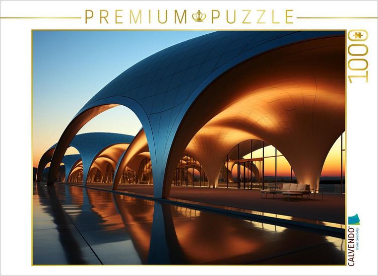 Produktbild: CALVENDO Puzzle Blaue B&ouml;gen | 1000 Teile Lege-Gr&ouml;&szlig;e 64x48cm Foto-Puzzle f&uuml;r gl&uuml;ckliche Stunden