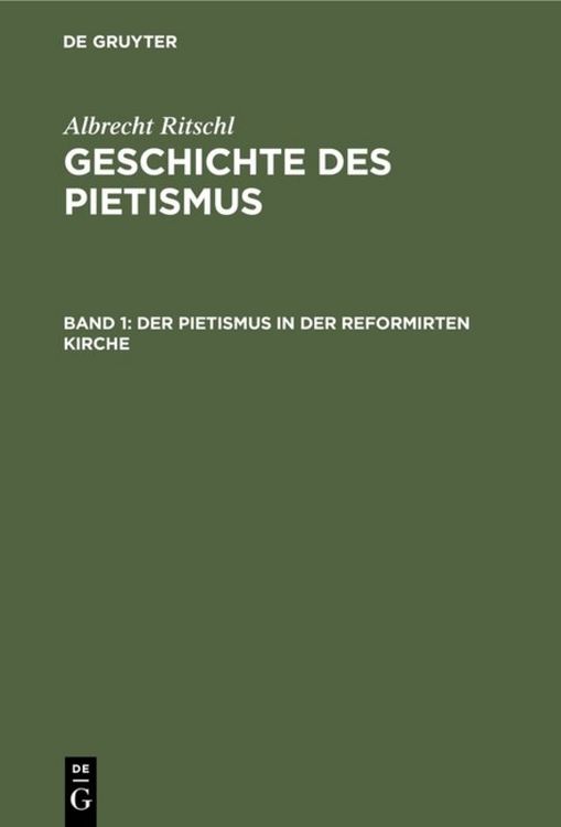Produktbild: Der Pietismus in der reformirten Kirche