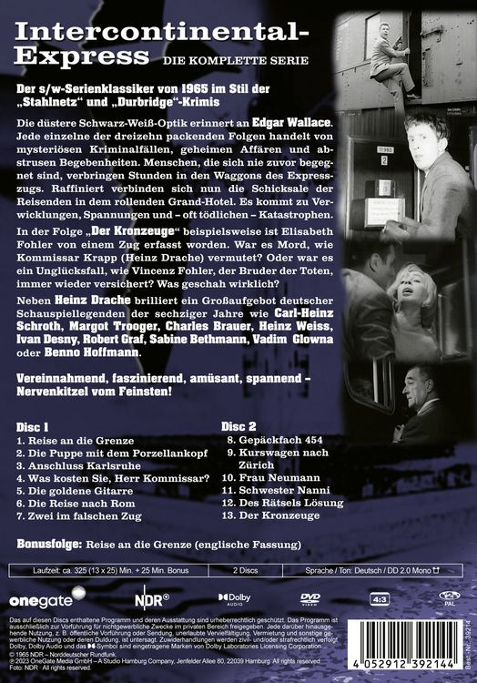Produktbild: Intercontinental Express - Die komplette Serie [2 DVDs]