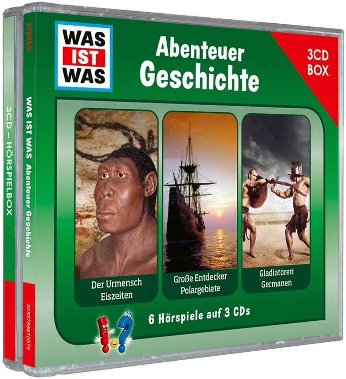 Produktbild: WAS IST WAS 3-CD H&ouml;rspielbox. Abenteuer Geschichte