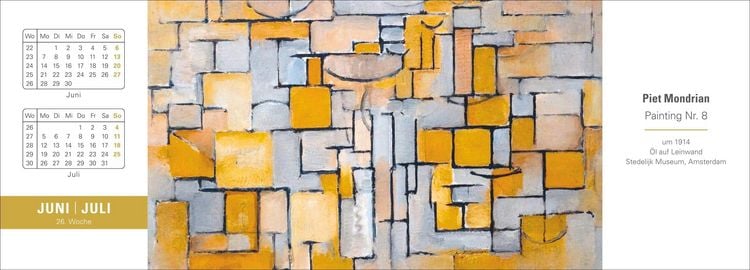 Produktbild: Die Welt der Kunst Premium-Tischplaner 2027 - Wochenkalender mit 53 Meisterwerken