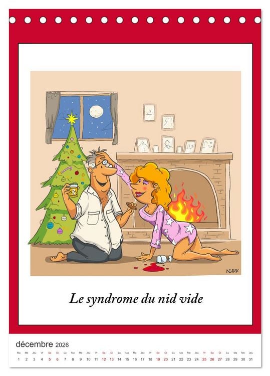 Produktbild: Les Babyboumeurs - Dessins humoristiques (Calendrier de bureau 2026 DIN A5 horizontal), CALVENDO calendrier mensuel