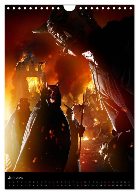 Produktbild: Halloween Optische Illusionen - Kalender 2026 (Wandkalender 2026 DIN A4 hoch), CALVENDO Monatskalender