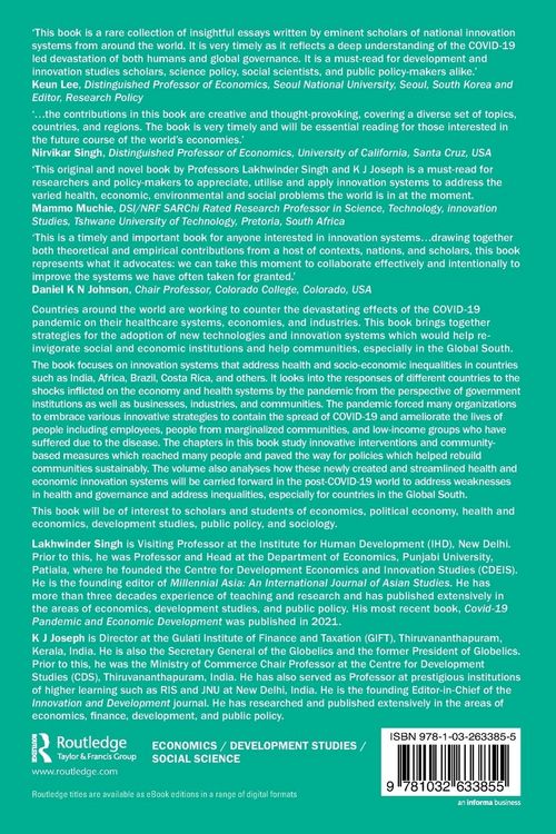 Produktbild: Reimagining Innovation Systems in the COVID and Post-COVID World