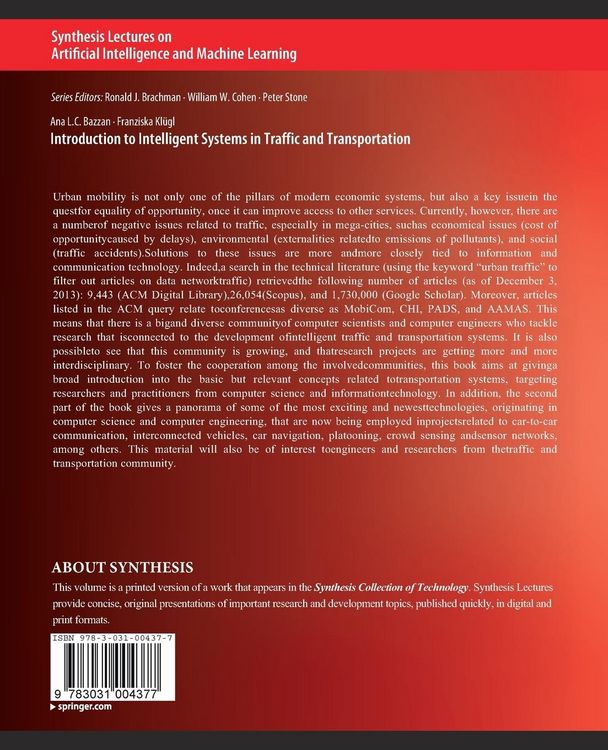 Produktbild: Introduction to Intelligent Systems in Traffic and Transportation