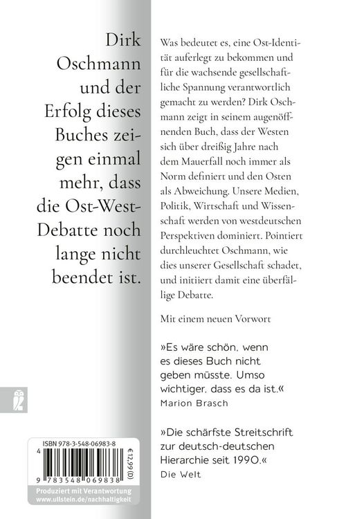 Produktbild: Der Osten: eine westdeutsche Erfindung