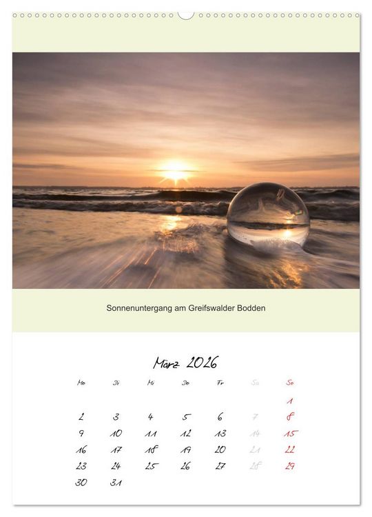 Produktbild: Natur & Glas (hochwertiger Premium Wandkalender 2026 DIN A2 hoch), Kunstdruck in Hochglanz