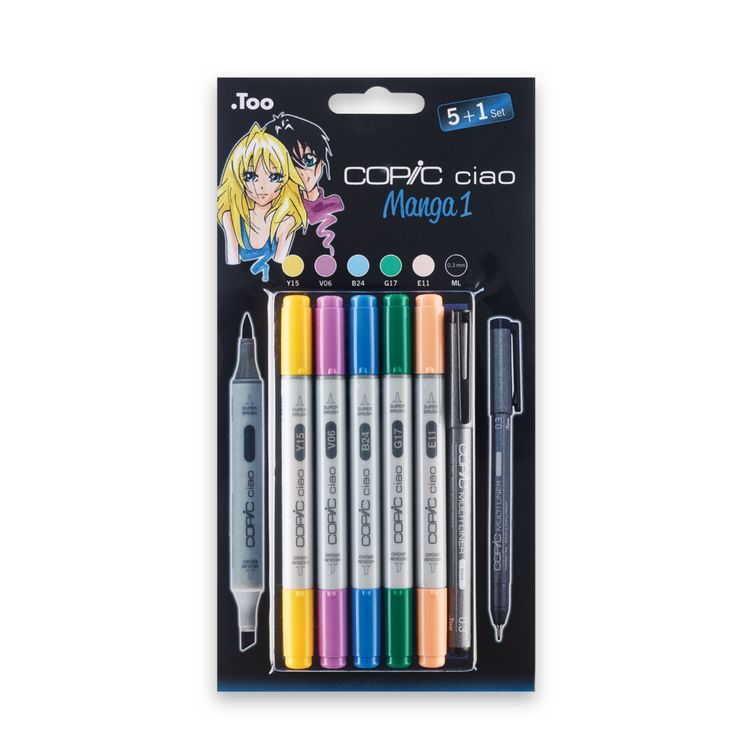 Produktbild: Copic Allroundmarker Ciao 5+1 Set Manga 1