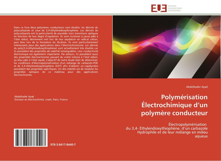 Produktbild: Polym&eacute;risation &Eacute;lectrochimique d'un polym&egrave;re conducteur