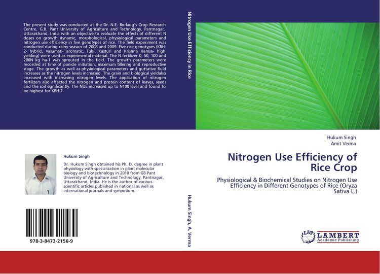 Produktbild: Nitrogen Use Efficiency of Rice Crop