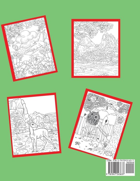 Produktbild: Nature Landscape Coloring Book