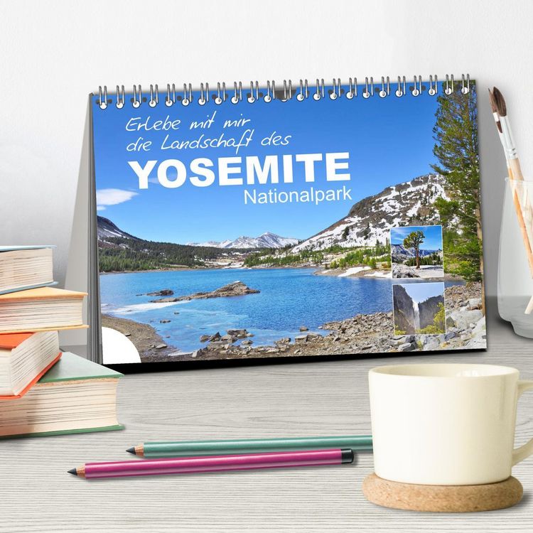 Produktbild: Erlebe mit mir die Landschaft des Yosemite Nationalpark (Tischkalender 2026 DIN A5 quer), CALVENDO Monatskalender