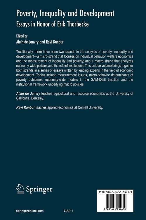 Produktbild: Poverty, Inequality and Development