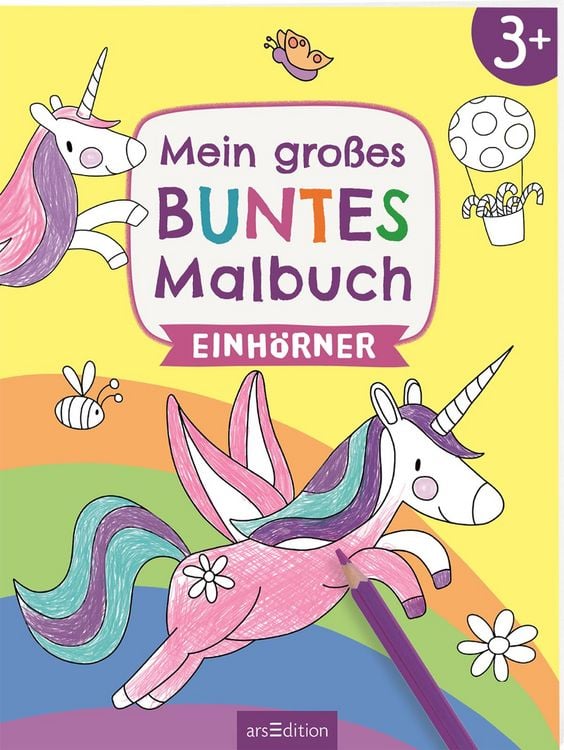 Produktbild: Mein gro&szlig;es buntes Malbuch &ndash; Einh&ouml;rner