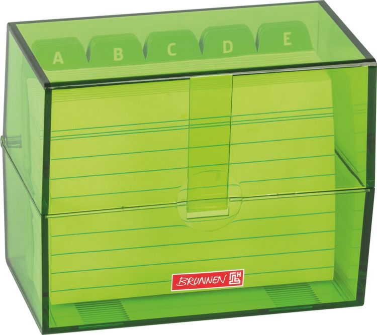 Produktbild: Brunnen Karteibox A7 gef&uuml;llt kiwi