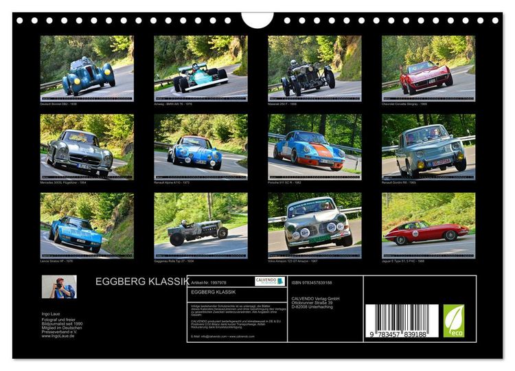 Produktbild: EGGBERG KLASSIK (Wandkalender 2026 DIN A4 quer), CALVENDO Monatskalender