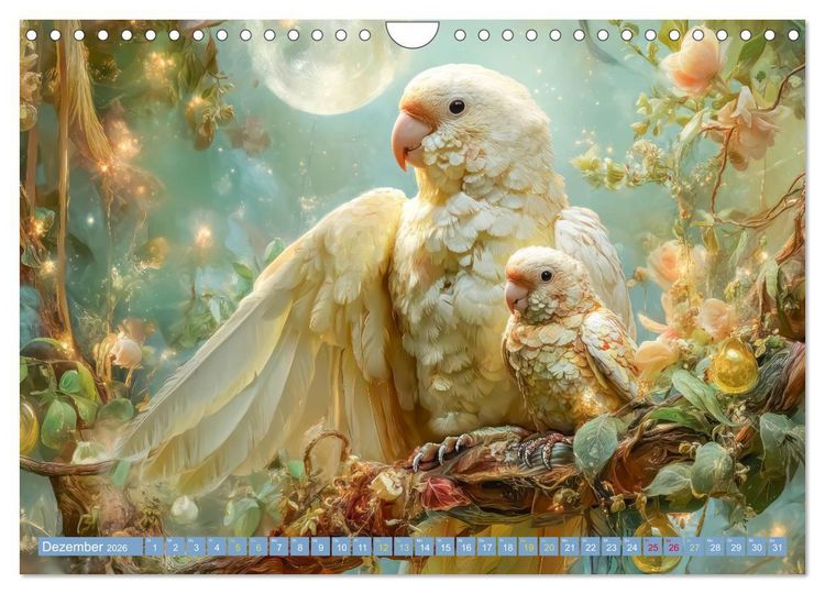 Produktbild: Tierparadies - Tierische Fantasiewelten (Wandkalender 2026 DIN A4 quer), CALVENDO Monatskalender