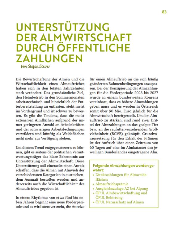 Produktbild: &Uuml;ber die Alm