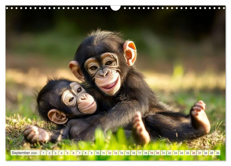 Produktbild: TIERKINDER Abenteuer Wildnis (Wandkalender 2026 DIN A3 quer), CALVENDO Monatskalender