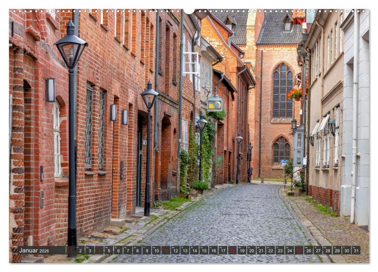 Produktbild: L&uuml;neburg - Die Salz- und Hansestadt (Wandkalender 2026 DIN A2 quer), CALVENDO Monatskalender