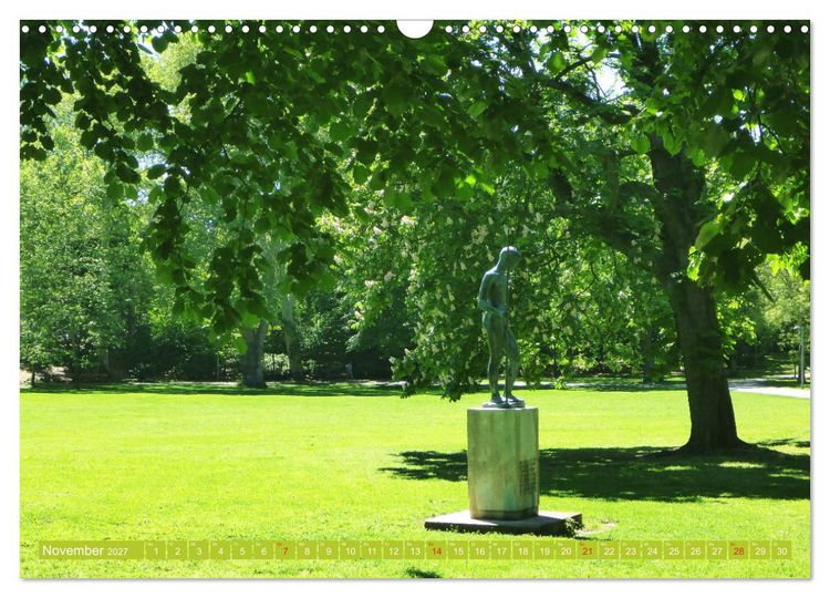 Produktbild: Gr&uuml;nes Mannheim (Wandkalender 2027 DIN A3 quer), CALVENDO Monatskalender