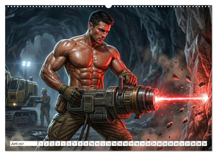 Produktbild: Echte Kerle &ndash; Epsilon Prime (hochwertiger Premium Wandkalender 2027 DIN A2 quer), Kunstdruck in Hochglanz