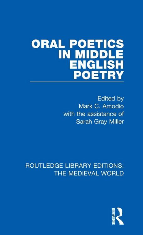 Produktbild: Oral Poetics in Middle English Poetry