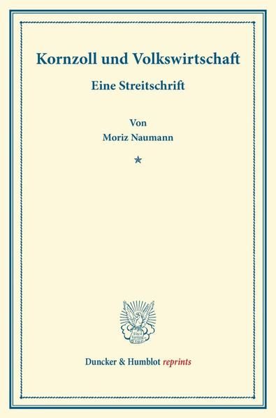 Produktbild: Kornzoll und Volkswirtschaft.