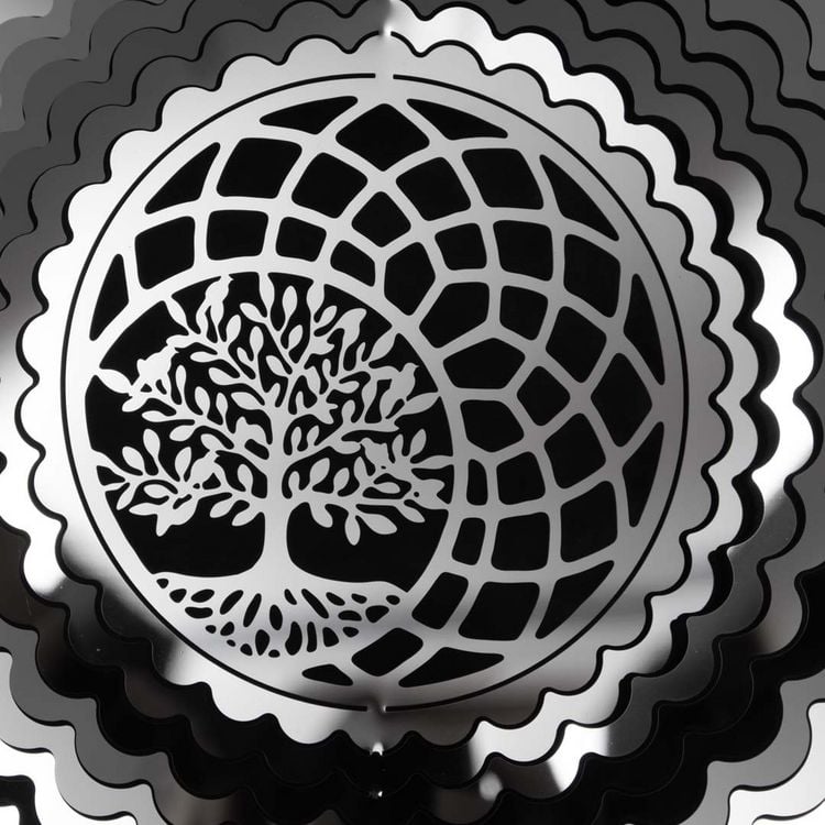 Produktbild: Kinetic Art: Metal Hanging Wind Spinner: 3D Tree Of Life