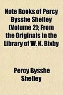 Produktbild: Note Books of Percy Bysshe Shelley (Volume 2); From the Originals in the Library of W. K. Bixby