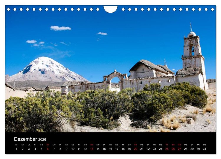 Produktbild: Bolivien (Wandkalender 2026 DIN A4 quer), CALVENDO Monatskalender