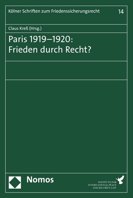 Produktbild: Paris 1919-1920: Frieden durch Recht?