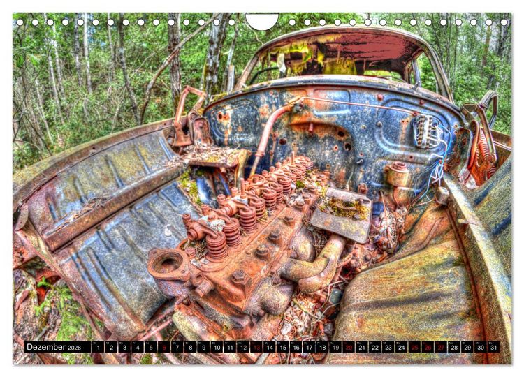 Produktbild: Autofriedhof Ryd (Wandkalender 2026 DIN A4 quer), CALVENDO Monatskalender