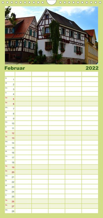 Produktbild: Familienplaner Malerisches Murgtal (Wandkalender 2022 , 21 cm x 45 cm, hoch)