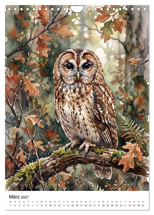 Produktbild: Begegnungen im Wald (Wandkalender 2027 DIN A4 hoch), CALVENDO Monatskalender