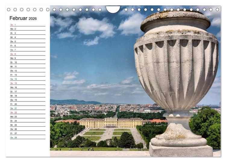 Produktbild: Wien - Haupstadt mit Charme (Wandkalender 2026 DIN A4 quer), CALVENDO Monatskalender