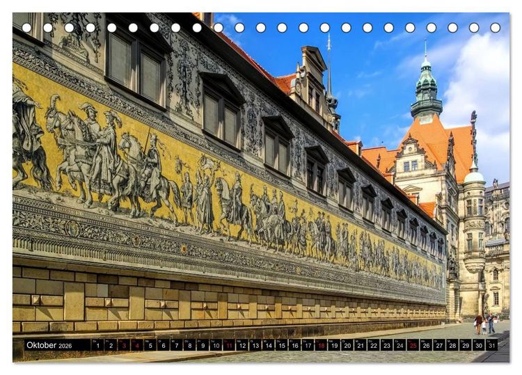 Produktbild: Dresden - Wundersch&ouml;nes Elbflorenz (Tischkalender 2026 DIN A5 quer), CALVENDO Monatskalender
