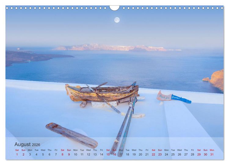 Produktbild: Whispers of Santorini (Wall Calendar 2026 DIN A3 landscape), CALVENDO 12 Month Wall Calendar
