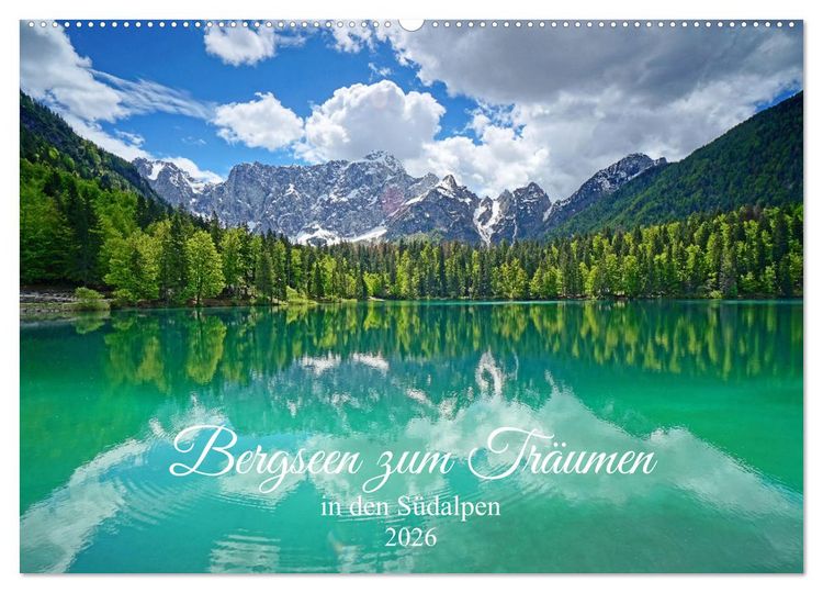 Produktbild: Bergseen zum Tr&auml;umen (Wandkalender 2026 DIN A2 quer), CALVENDO Monatskalender