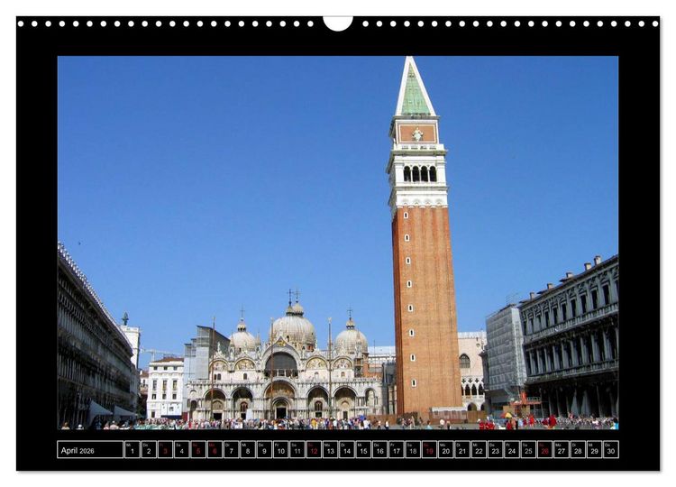 Produktbild: Romantisches Fernweh - Venedig (Wandkalender 2026 DIN A3 quer), CALVENDO Monatskalender