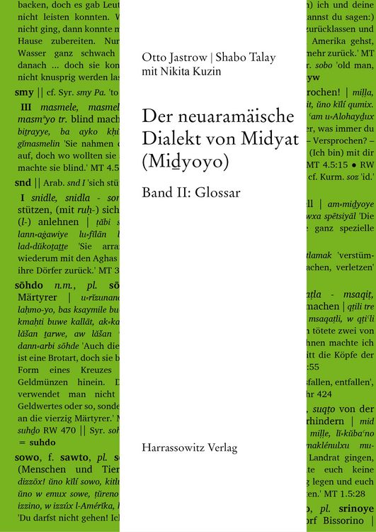 Produktbild: Der neuaram&auml;ische Dialekt von Midyat (Mi&iquest;yoyo)