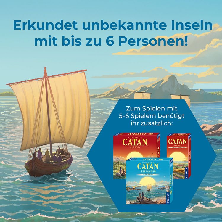 Produktbild: CATAN - Seefahrer - Erweiterung f&uuml;r 5-6 Personen
