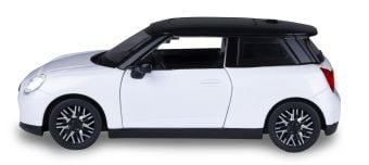 Produktbild: BMW Mini Cooper Diecast 1:28 wei&szlig; inkl. Knopfzellen