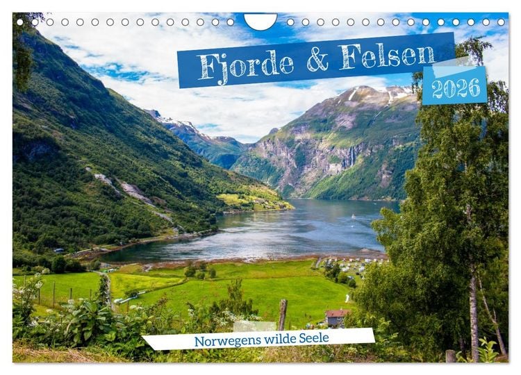 Produktbild: Fjorde & Felsen &ndash; Norwegens wilde Seele (Wandkalender 2026 DIN A4 quer), CALVENDO Monatskalender