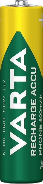 Produktbild: Varta 58398101501 Micro (AAA)-Akku NiMH 800 mAh 1.2V 1St.