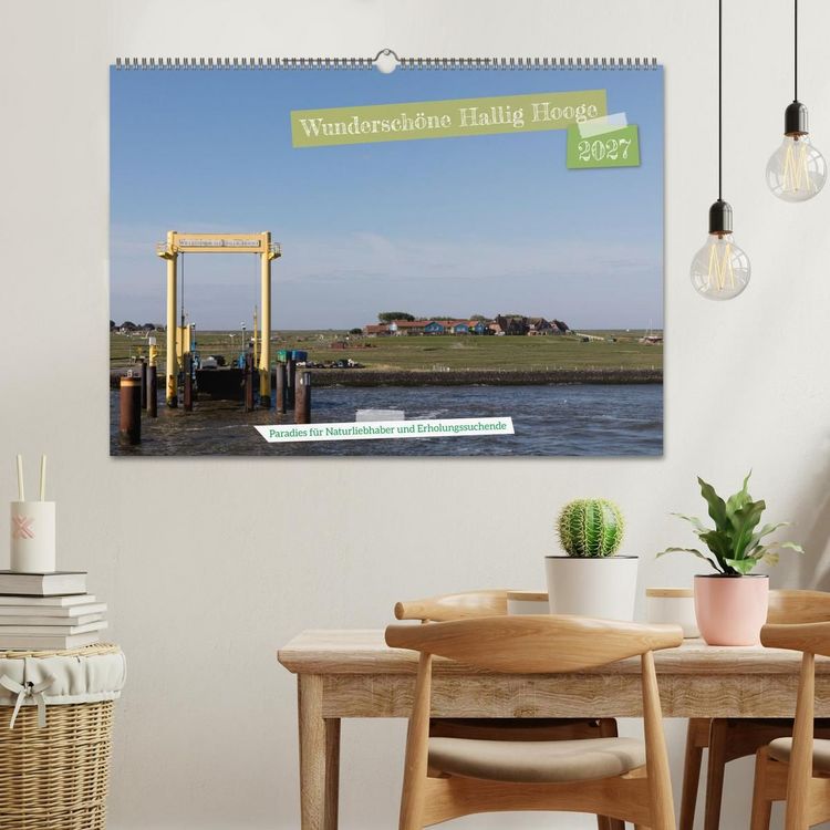 Produktbild: Wundersch&ouml;ne Hallig Hooge (Wandkalender 2027 DIN A2 quer), CALVENDO Monatskalender