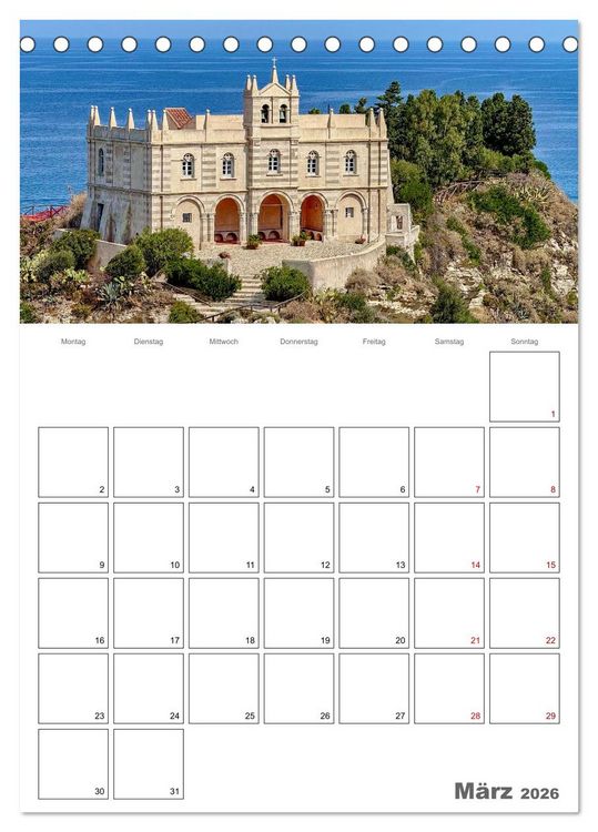 Produktbild: Italiens Sch&ouml;nheit - Terminplaner (Tischkalender 2026 DIN A5 hoch), CALVENDO Monatskalender